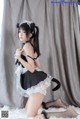 Coser @ 桜 桃 喵 Vol.021: 黑猫 妹 抖 (黑猫 女仆) (78 photos) P47 No.6d8629