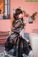 Coser@蠢沫沫 (chunmomo) Vol.041: 黑透明女仆 (44 photos) P3 No.34733e